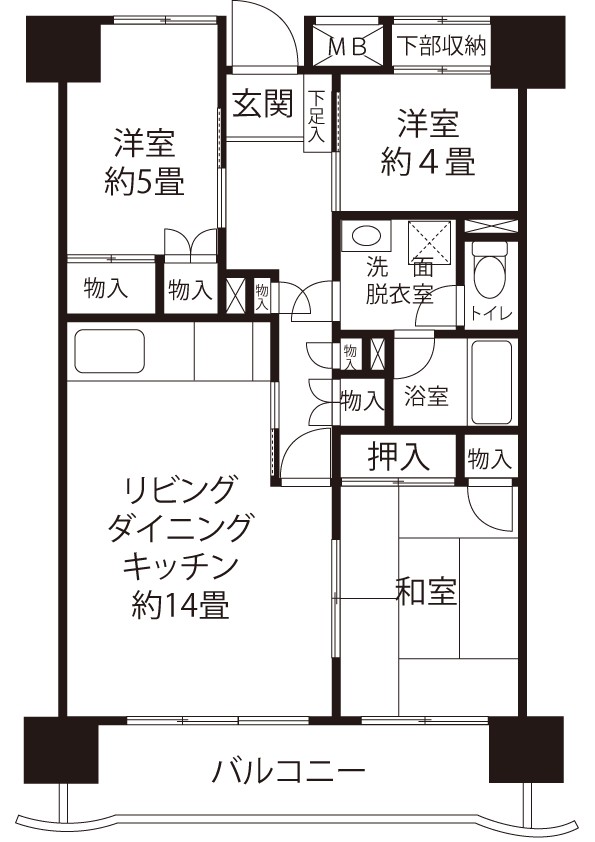 間取図（HLタイプ）