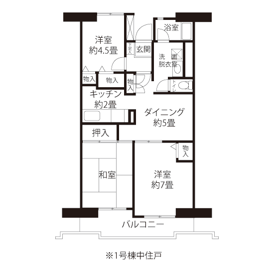 間取図（Hタイプ）