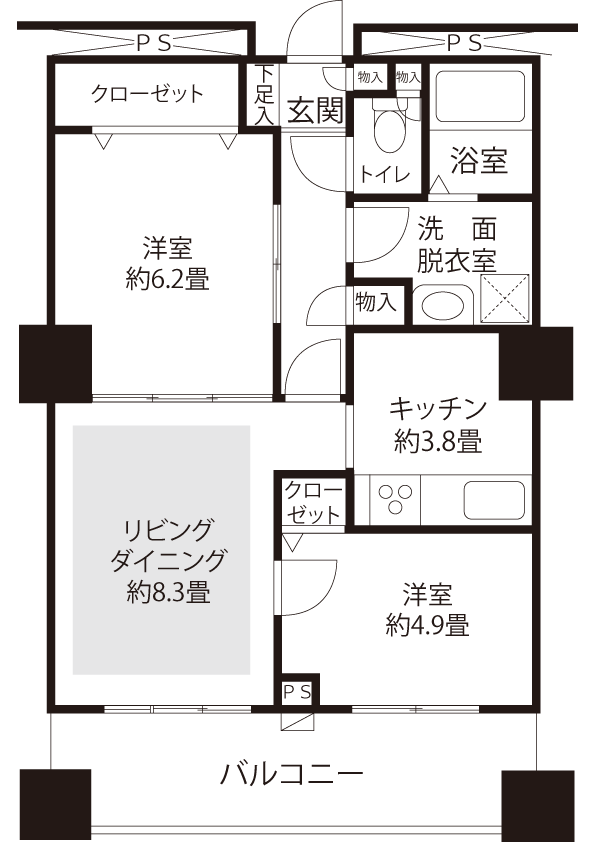 間取図（L2タイプ）