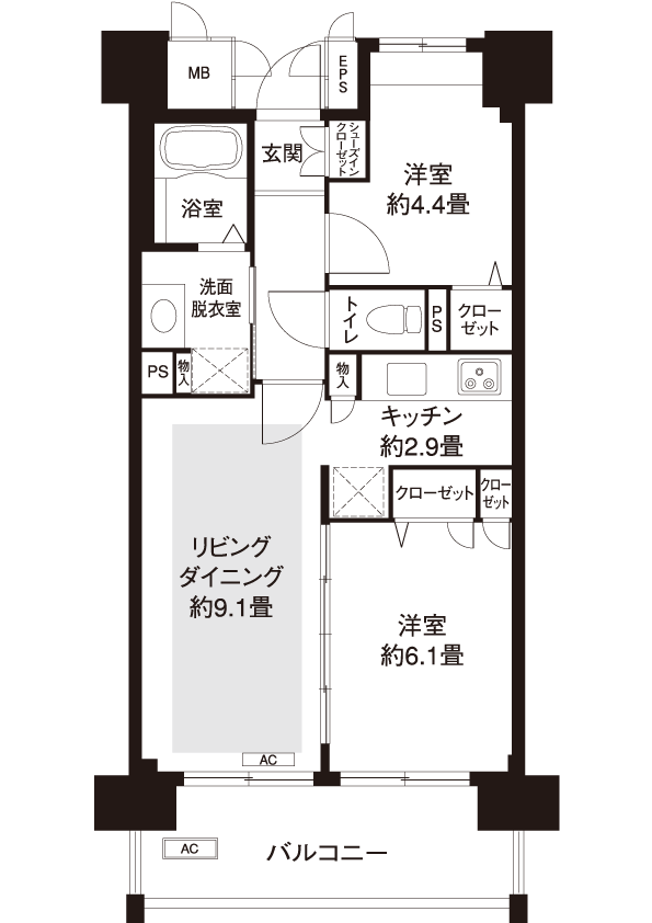 間取図（L1タイプ）