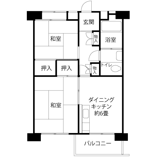 間取図（Vタイプ）