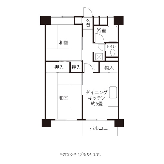 間取図（Vタイプ）