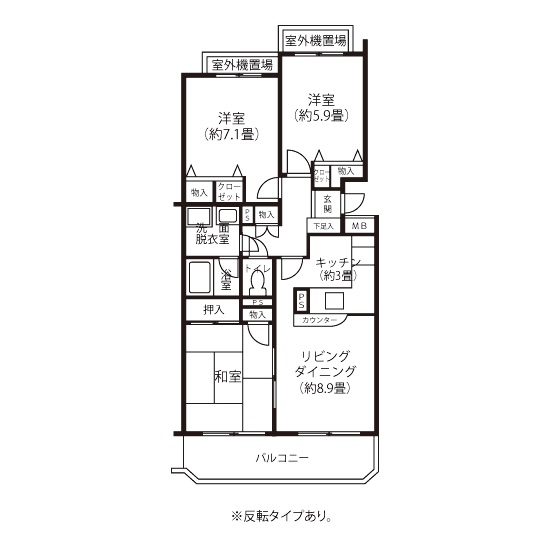 間取り図（HL1タイプ）