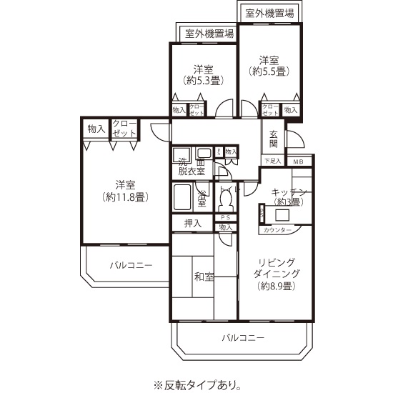 間取り図(GL1タイプ)