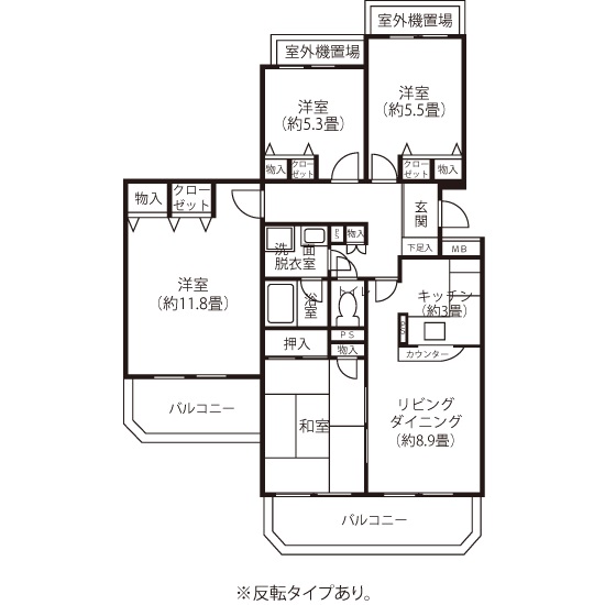 間取り図（GL1タイプ）