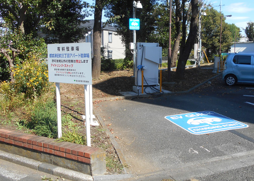 都営津田町三丁目アパート【電気自動車対応】駐車場の画像