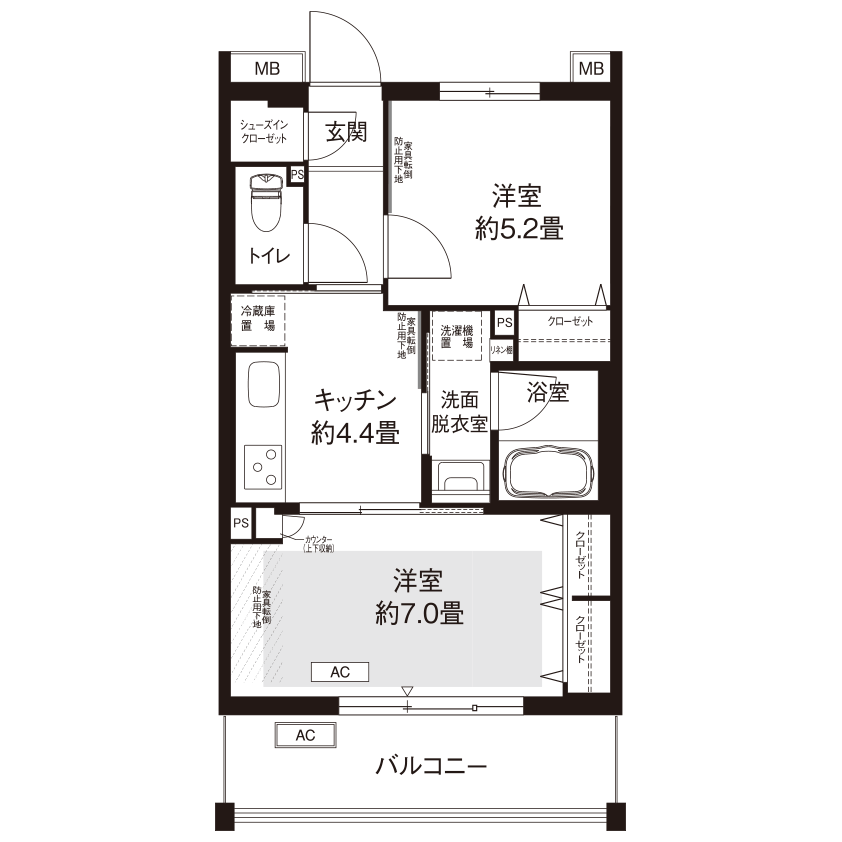 間取図（C1タイプ）