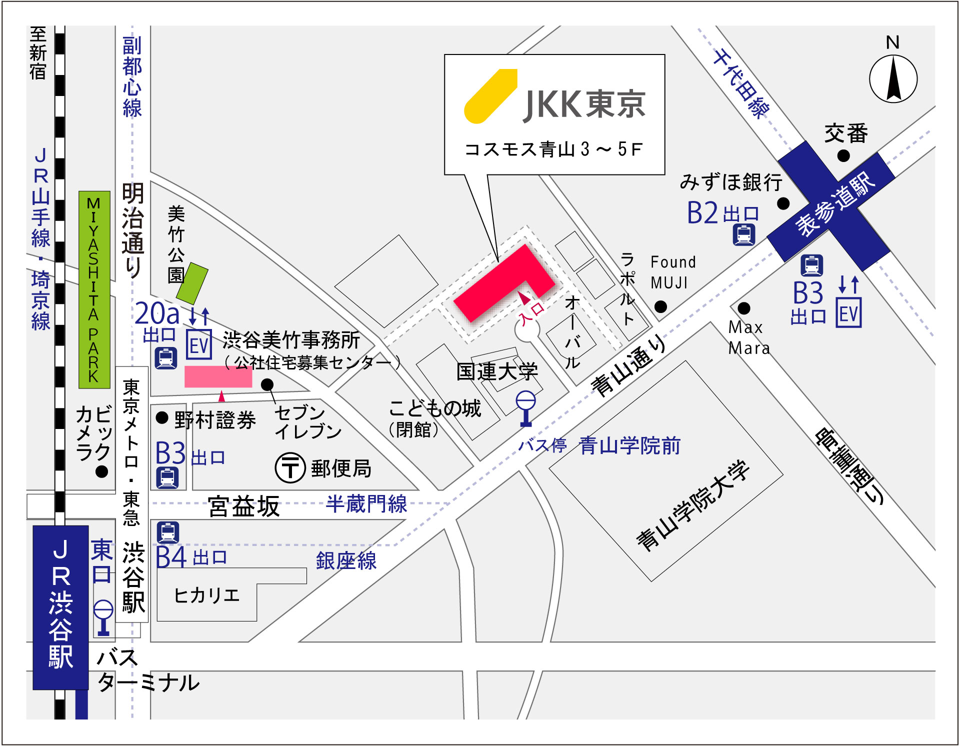 本社の地図