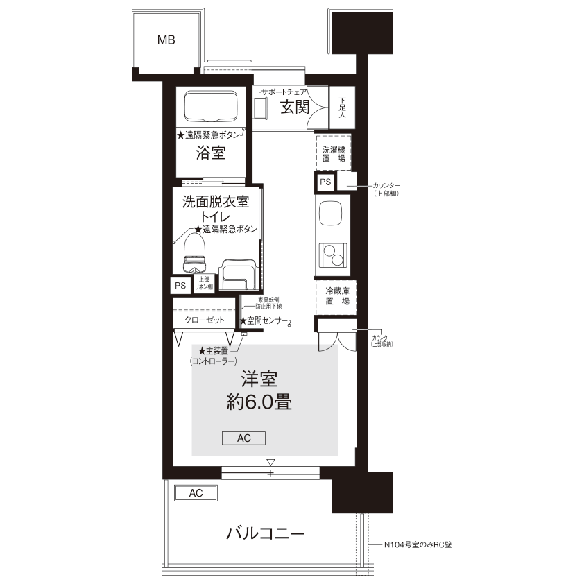間取図（SR1タイプ）