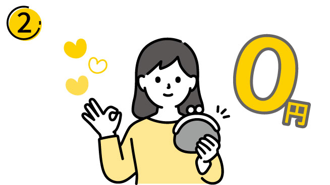 初期費用無料イラスト
