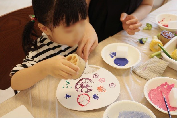 うちわ作り写真②