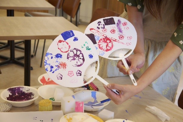 うちわ作り写真③