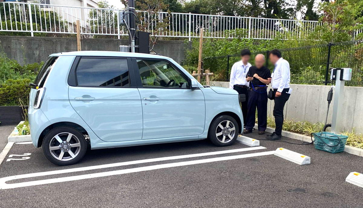 EV充電体験の写真