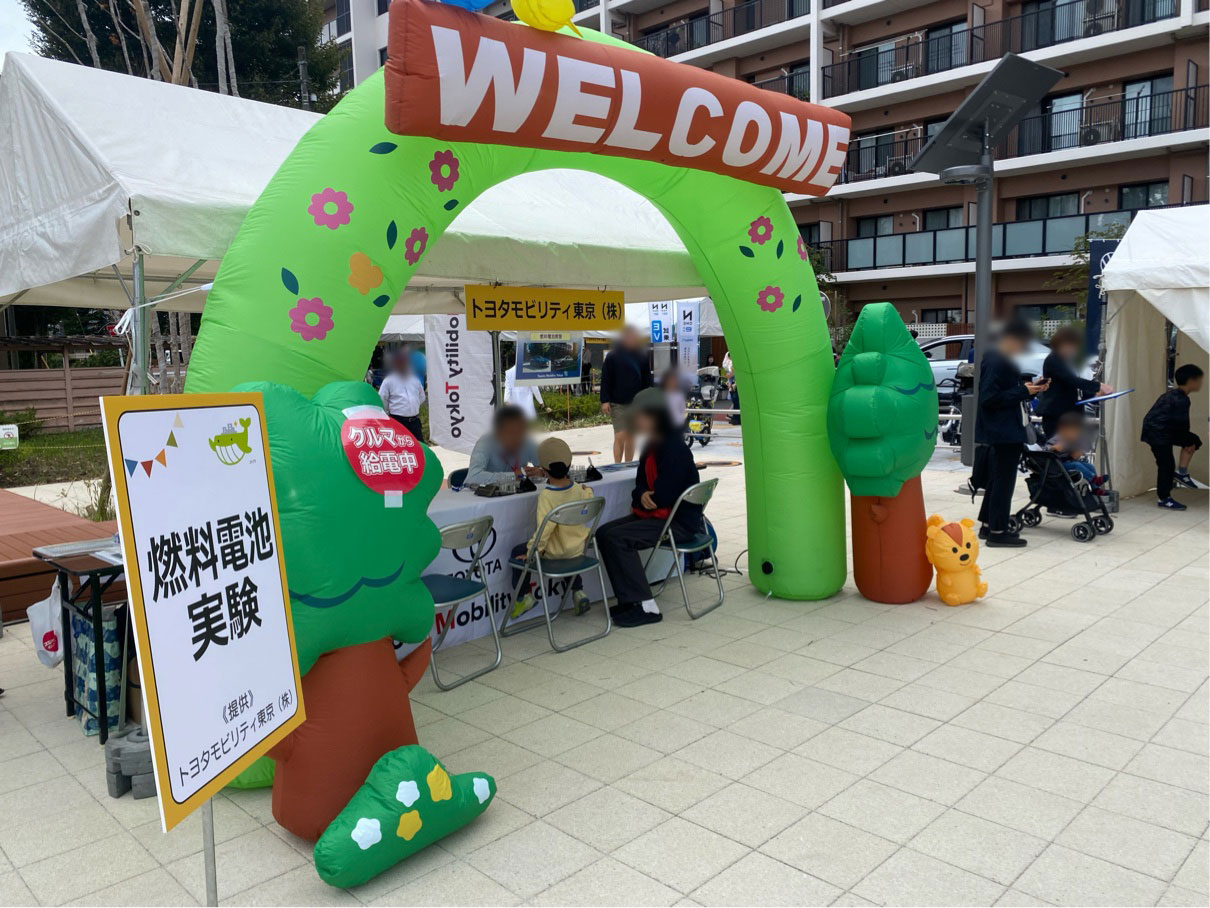 燃料電池実験の写真