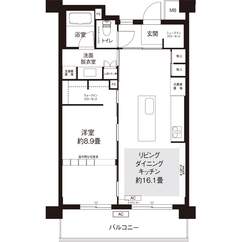 間取図（AL5タイプ）
