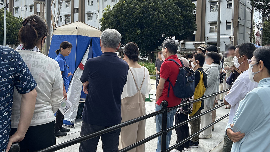 防災訓練の写真