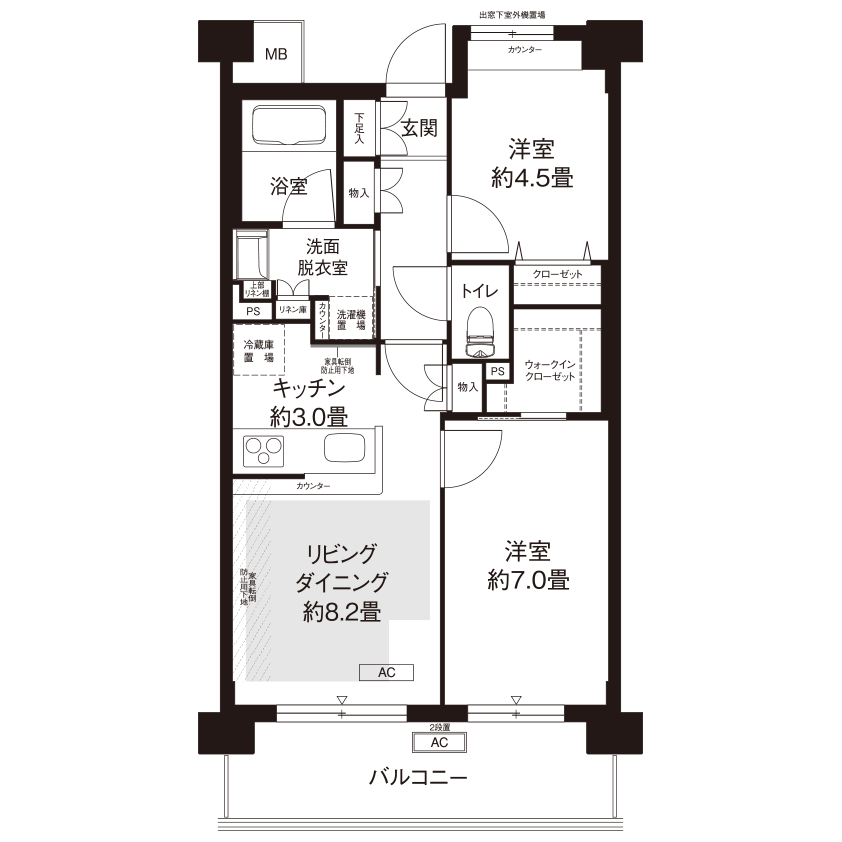 間取図（L2タイプ）