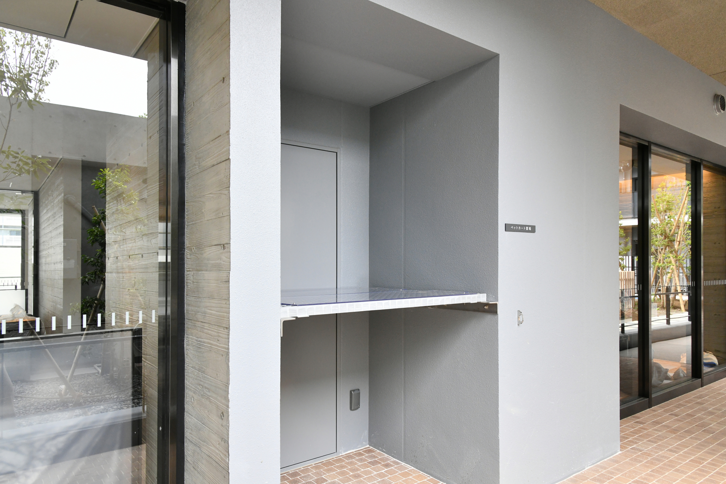 ペットカート置き場の画像