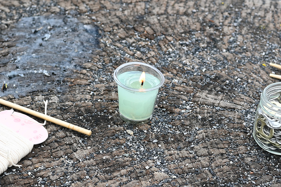 ロウソクづくりの写真