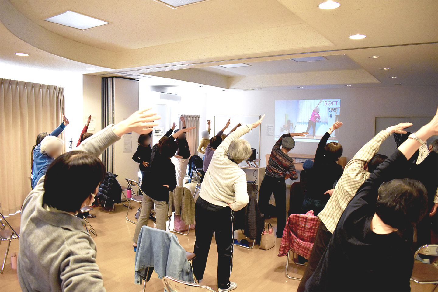 オンライン運動教室「SOFT」の活動風景の写真