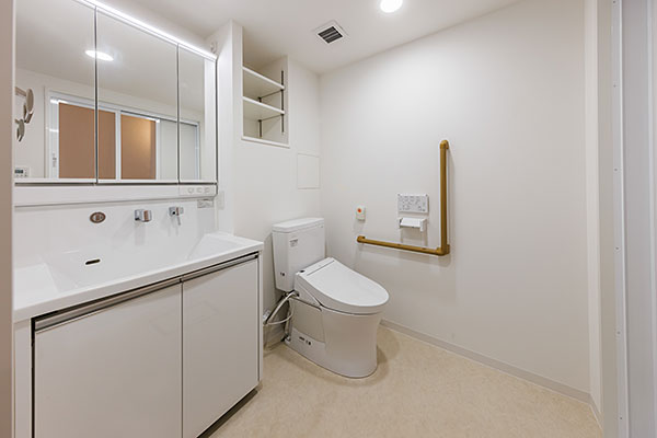 特徴 - ゆとりある洗面脱衣室