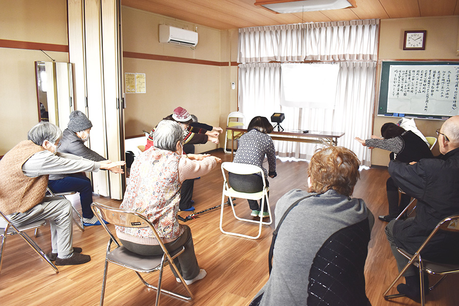 ウォーミングアップの写真