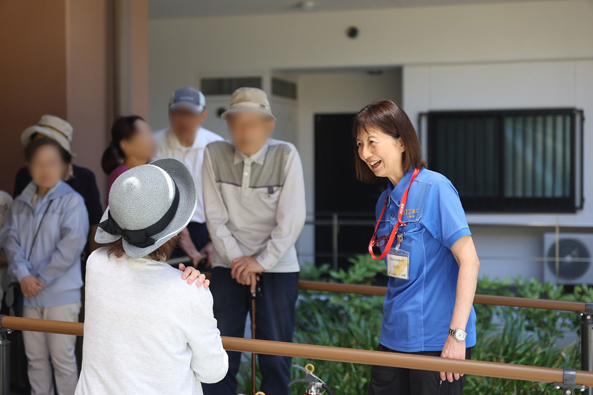防災訓練挨拶の写真