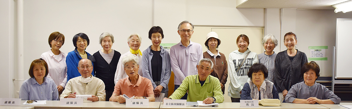 高ケ坂住宅自主防災隊の取組（写真）