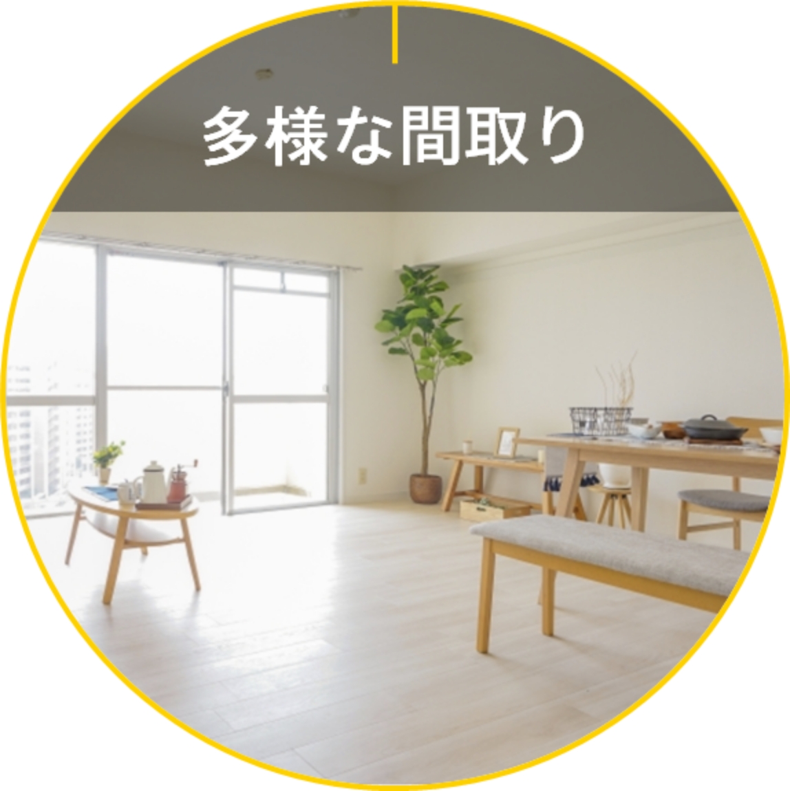 多様な間取り