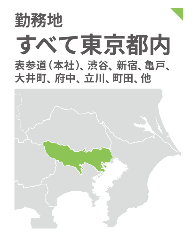 勤務地全て東京都内